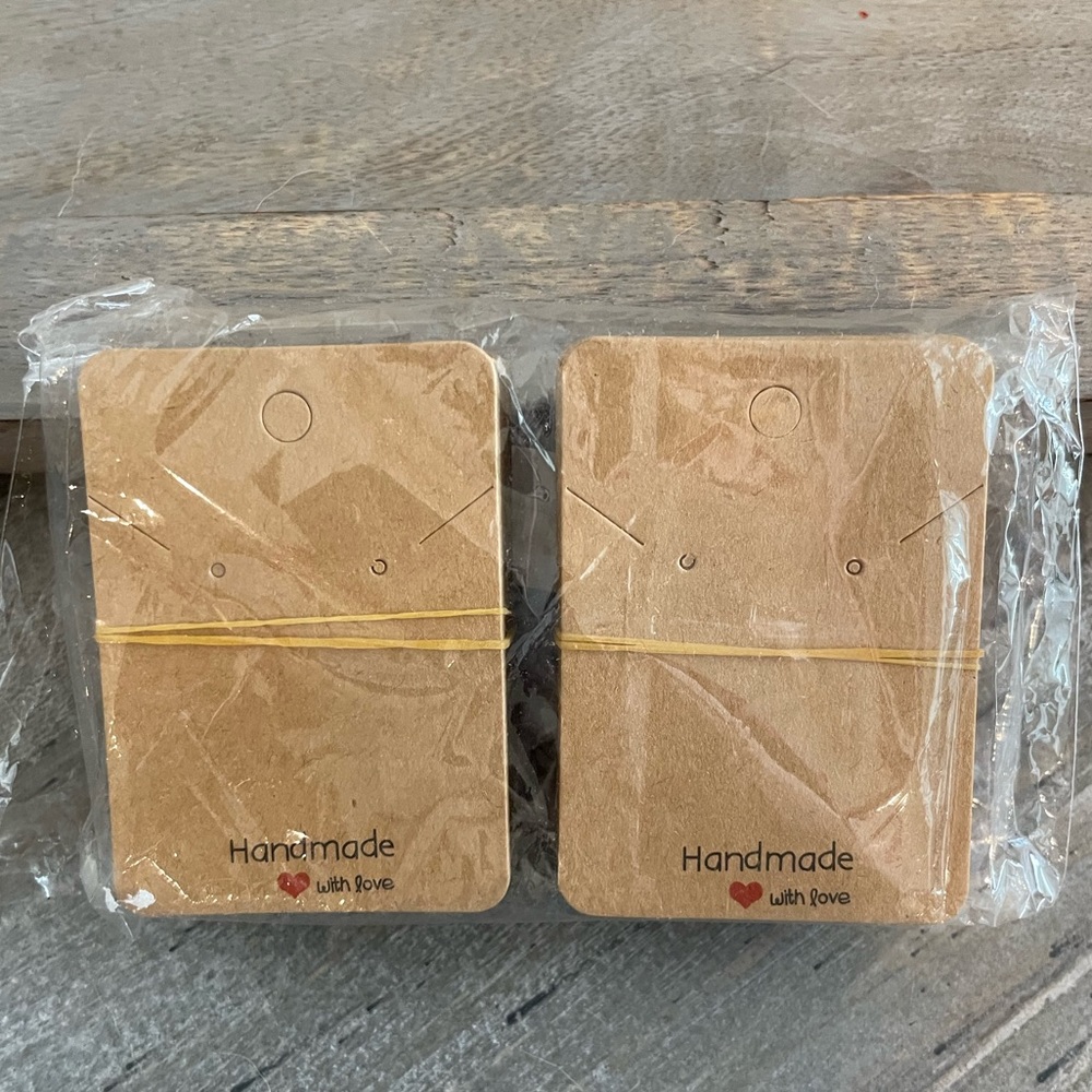 NIP Earring Display Cards 100 Pieces